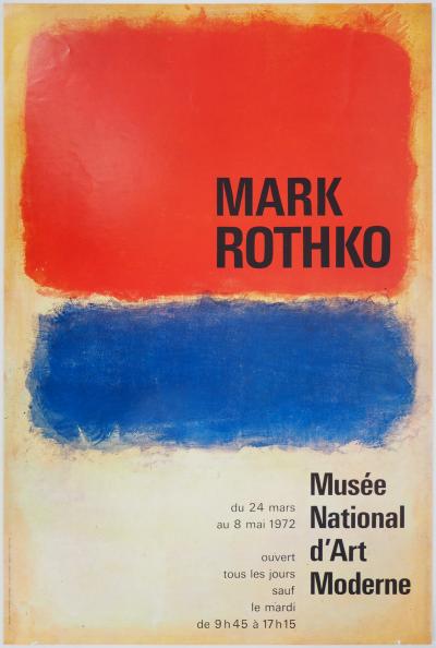 Mark ROTHKO - Affiche exposition Musée Nationale d’Art Moderne 1972 2