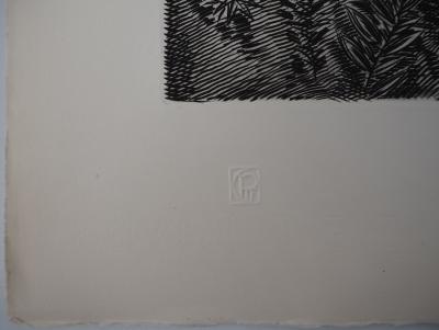 Albert DECARIS : Leda et le cygne - Gravure originale signée 2