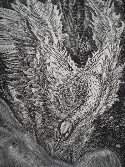 Albert DECARIS : Leda et le cygne - Gravure originale signée 2