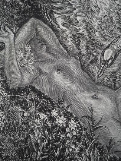 Albert DECARIS : Leda et le cygne - Gravure originale signée 2
