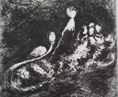 Marc CHAGALL - Le lion et le moucheron, Gravure originale signée 2