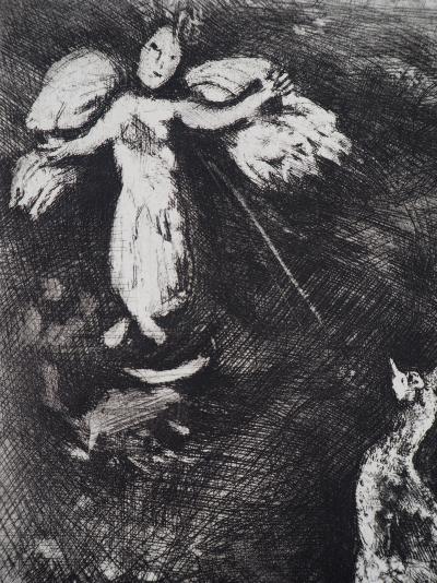 Marc CHAGALL - Le paon se plaignant à Junon, Gravure originale signée 2