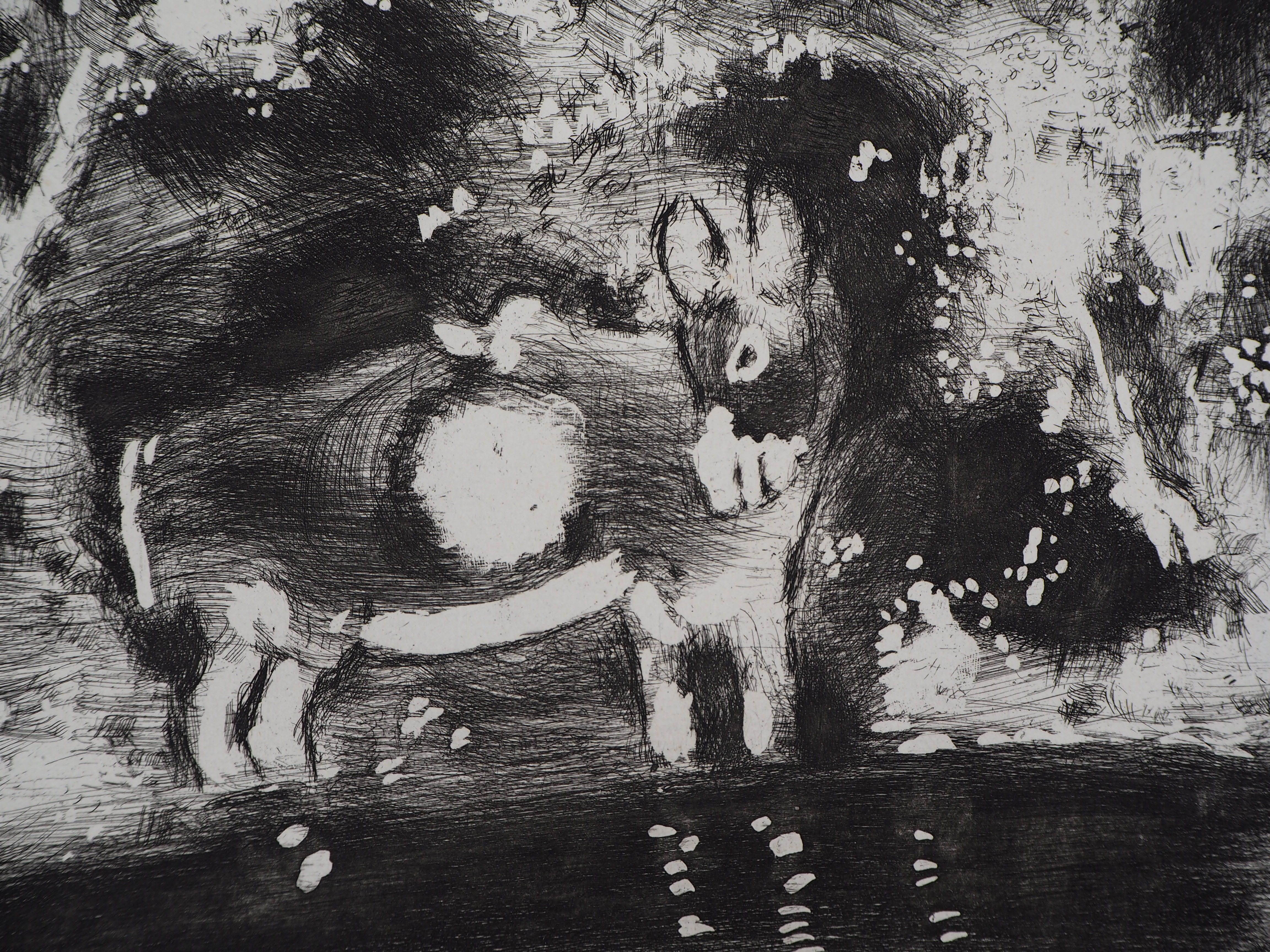 Marc CHAGALL L'âne chargé d'éponges et