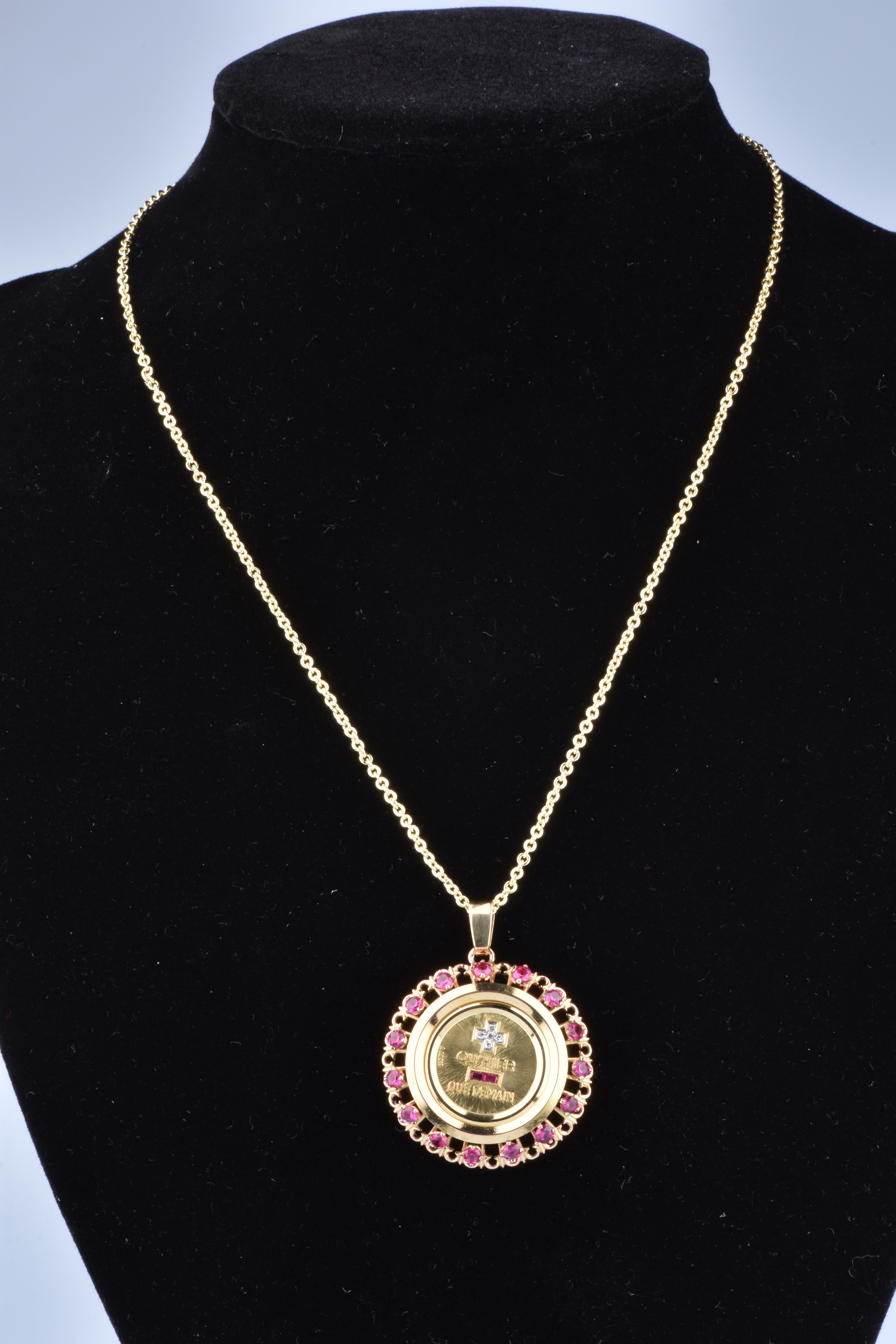 Pendentif D'Amour En Or 18 Carats - Marque Augis - Rare Et Magnifique - Occasion