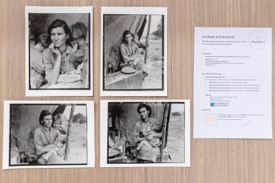 Dorothea LANGE - Migrant Mother set, 1936, 4 épreuves gélatino-argentique édition limitée 2