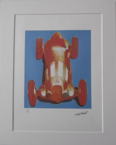 Andy WARHOL (d’après) - Mercedes W125 Racecar Bleu & Rouge - Lithographie 2