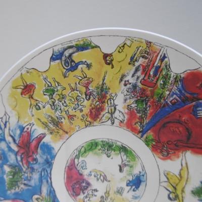 Marc CHAGALL (d’après) Étude pour le plafond de l’Opéra Garnier Lithographie, Signature dans la planche Numérotée à la main 2