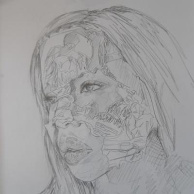 Sandra Chevrier, 2018, Sans Titre 15, Dessin Original au crayon, Pièce Unique, Signée  à la main par l’artiste 2