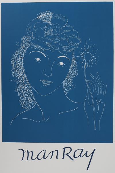 Man Ray : Femme à la fleur - Lithographie signée 2