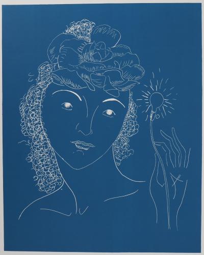 Man Ray : Femme à la fleur - Lithographie signée 2