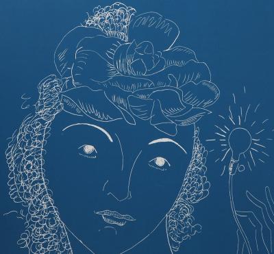 Man Ray : Femme à la fleur - Lithographie signée 2