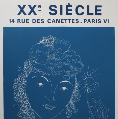 Man Ray : Femme à la fleur - Lithographie signée 2