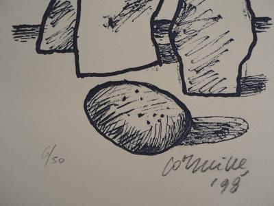 CORNEILLE : Plage solitaire - Lithographie originale signée 2