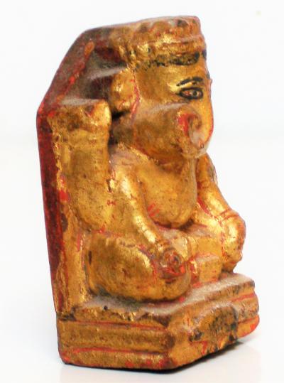 Inde du Nord - Ganesh votif en bois, XIXème siècle 2
