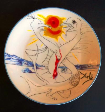 Salvador Dali-6 Assiettes-Porcelaine-Limoges-Signées-Numérotées-Coffret-Complète 2