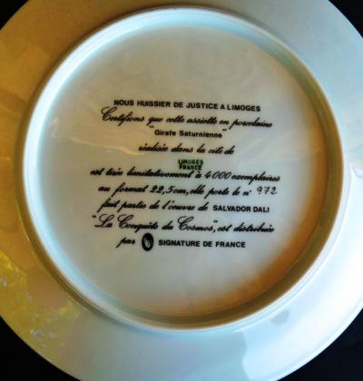 Salvador Dali-6 Assiettes-Porcelaine-Limoges-Signées-Numérotées-Coffret-Complète 2