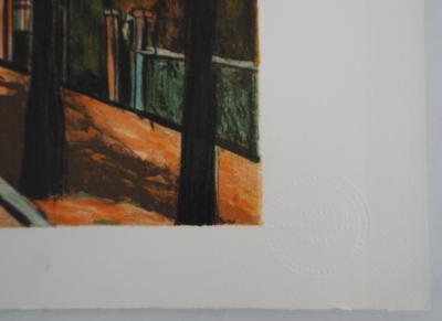 Maurice UTRILLO (d’après) : La Vacheresse, route National à Anse (Rhône) - Lithographie signée 2