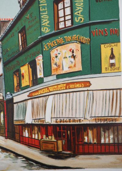 Maurice UTRILLO (d’après)  - Rue Seveste à Montmartre - Lithographie 2