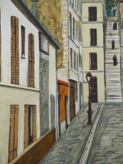 Maurice UTRILLO (d’après)  - Passage Cottin à Montmartre - Lithographie signée 2