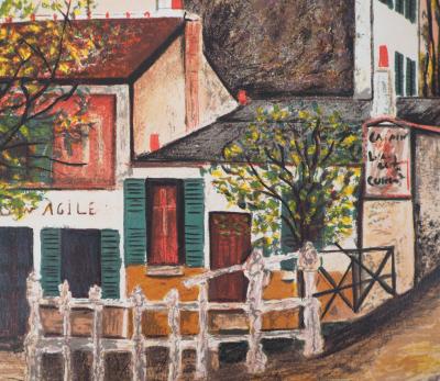 Maurice UTRILLO (d’après) - Le lapin agile, Montmartre - Lithographie 2