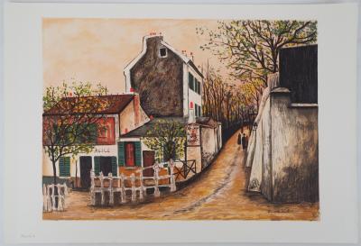 Maurice UTRILLO (d’après) - Le lapin agile, Montmartre - Lithographie 2