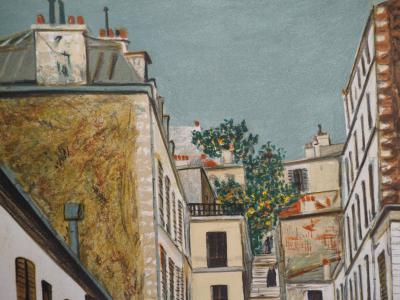 Maurice UTRILLO - Passage Cottin in Montmartre - Signed lithograph 2