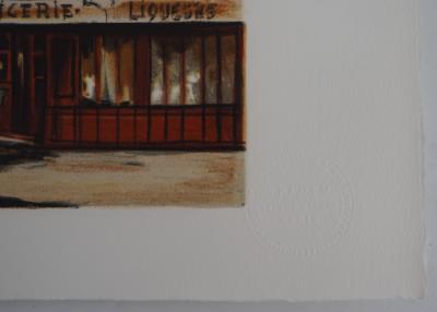 Maurice UTRILLO - Rue Seveste à Montmartre - Lithographie signée 2