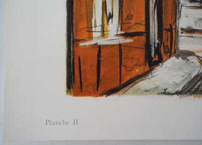 Maurice UTRILLO - Eglise Saint-Pierre, Place du Tertre à Montmartre - Lithographie signée 2