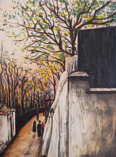 Maurice UTRILLO : Le lapin agile, Montmartre - Lithographie signée 2