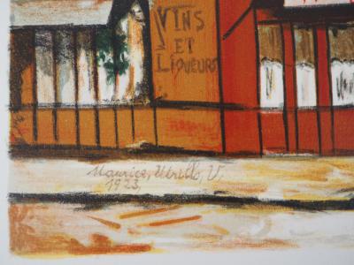 Maurice UTRILLO : Rue Seveste à Montmartre - Lithographie signée 2