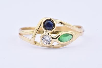 Bague en or 18 carats (750 millièmes) 2