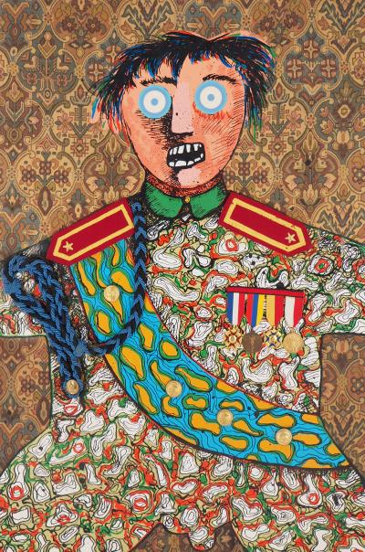 Enrico BAJ - Le stratège militaire : Technique mixte - 1971 2