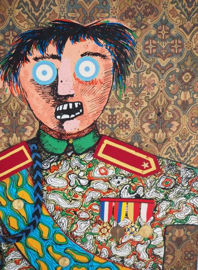 Enrico BAJ - Le stratège militaire : Technique mixte - 1971 2