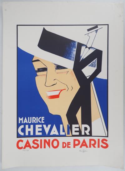 Charles KIFFER : Maurice Chevalier au Casino de Paris - Lithographie Signée 2
