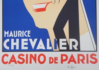 Charles KIFFER : Maurice Chevalier au Casino de Paris - Lithographie Signée 2