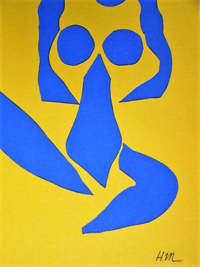 HENRI MATISSE ( d’après ) - Lithographie en couleurs - monogrammée - 1961 2