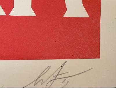 Shepard Fairey (OBEY) - Make Art Not War -  Lithographie Offset signée 2