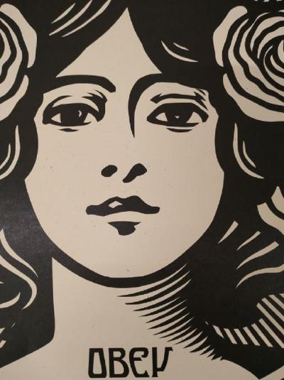 Shepard Fairey (OBEY) - Make Art Not War -  Lithographie Offset signée 2