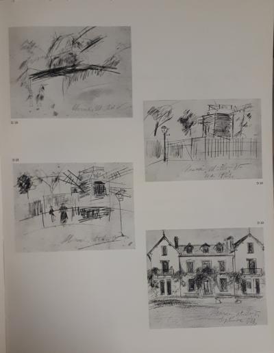 Maurice UTRILLO : Montmartre, le Moulin de la Galette - Dessin original signé 2