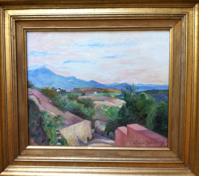 Paule GOBILLARD - Paysage Provençal - Huile sur toile 2