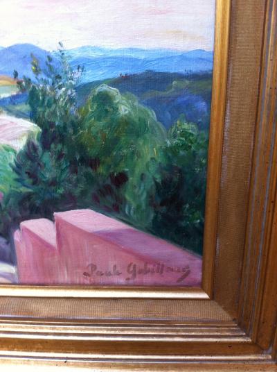 Paule GOBILLARD - Paysage Provençal - Huile sur toile 2