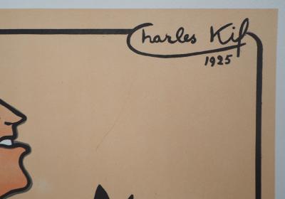 Charles KIFFER : Maurice Chevalier en smoking - Lithographie Signée 2