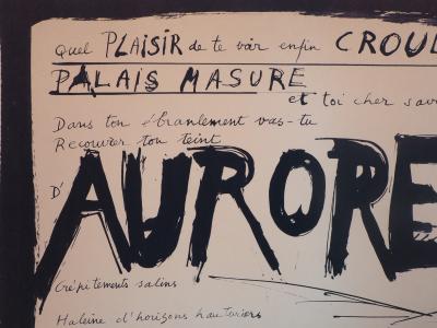 BUTOR et DUFOUR - Affiche originale de Mai 68 signée : Aurore, 1968 2