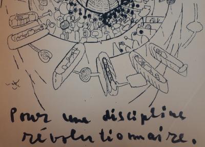 Roberto MATTA - Affiche originale de Mai 68 : Disciples occupez la discipline 2