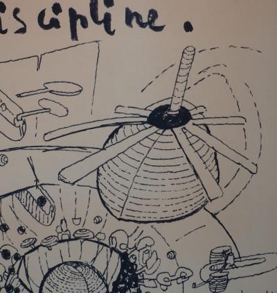 Roberto MATTA - Affiche originale de Mai 68 : Disciples occupez la discipline 2