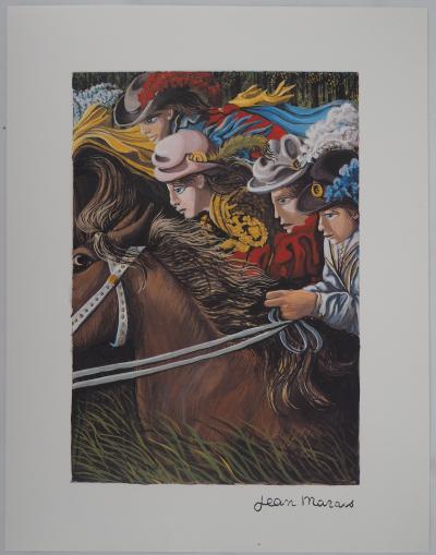 Jean MARAIS (d’après) - La course - Quadrichromie signée 2