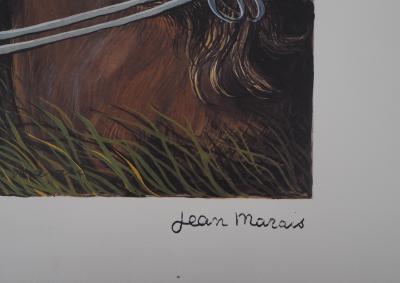Jean MARAIS (d’après) - La course - Quadrichromie signée 2