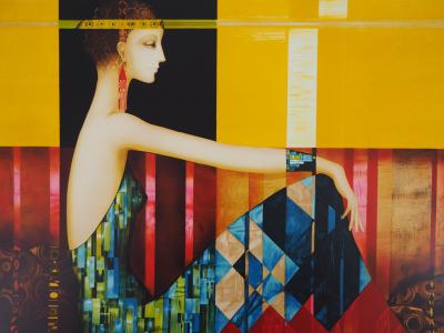 Philippe AUGE : Hommage à Klimt, Lithographie originale signée 2
