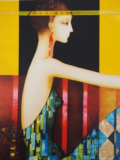 Philippe AUGE : Hommage à Klimt, Lithographie originale signée 2