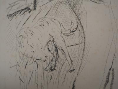 Pierre BONNARD - Homme et son chien, lithographie signée 2